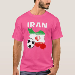 Fußball Iran Männer Frauen Mädchen Outfit T-Shirt