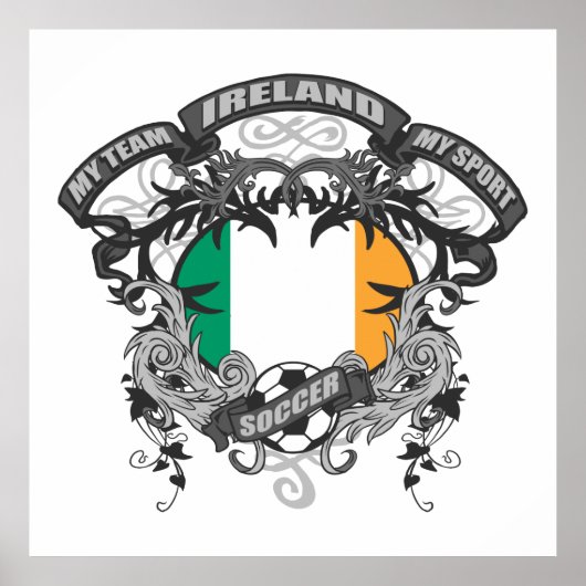 Fußball Irland Poster (Vorne)