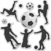 Fußball ist alles aufkleber (Vorderseite)