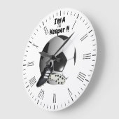 Fußball ist ein Hüter, Wall-Uhr Große Wanduhr (Winkel)