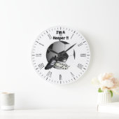 Fußball ist ein Hüter, Wall-Uhr Große Wanduhr (Zuhause)