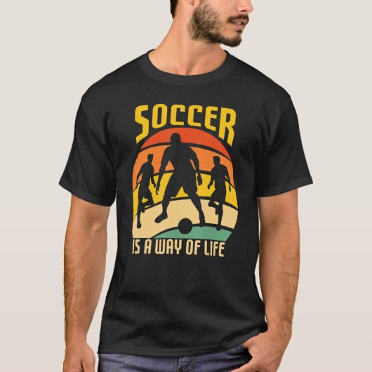 Fußball ist eine Lebensart Team Player T-Shirt (Vorderseite)