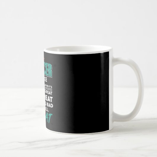Fußball ist immer großartig, kein Problem, das Spi Kaffeetasse (Rechts)