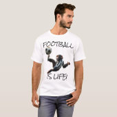 "Fußball ist Leben" Chimp Soccer T-Shirt (Vorne ganz)