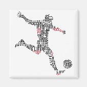 Fußball ist Leben Magnet (Vorne)