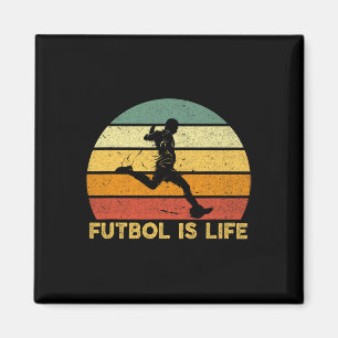 Fußball ist Leben Retro Vintage Fußballspieler Kos Magnet