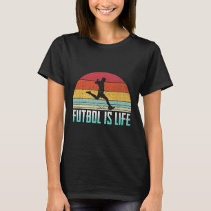 Fußball ist Leben Retro Vintage Fußballspieler Kos T-Shirt