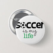 Fußball ist mein Leben Button (Vorne & Hinten)