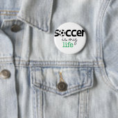 Fußball ist mein Leben Button (Beispiel)