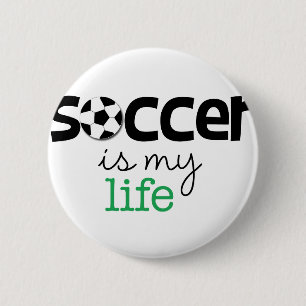 Fußball ist mein Leben Button