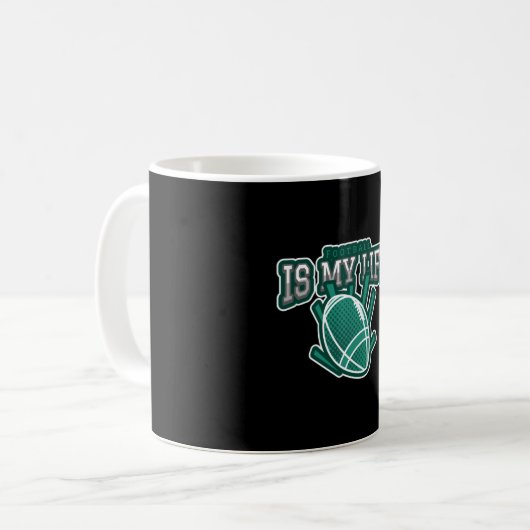 Fußball ist mein Leben Kaffeetasse (Vorderseite Links)