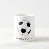 Fußball ist mein Leben Kaffeetasse (Mittel)