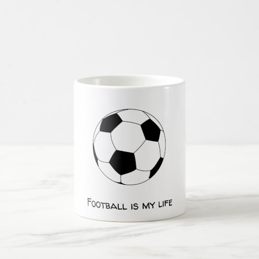 Fußball ist mein Leben Kaffeetasse (Mittel)