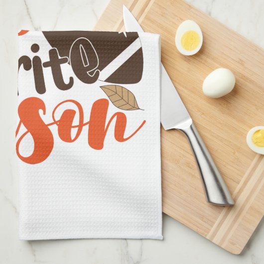 Fußball ist mein Lieblingslied Geschirrtuch (Viertel Falte)