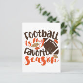 Fußball ist mein Lieblingslied Postkarte (Stehend Vorderseite)