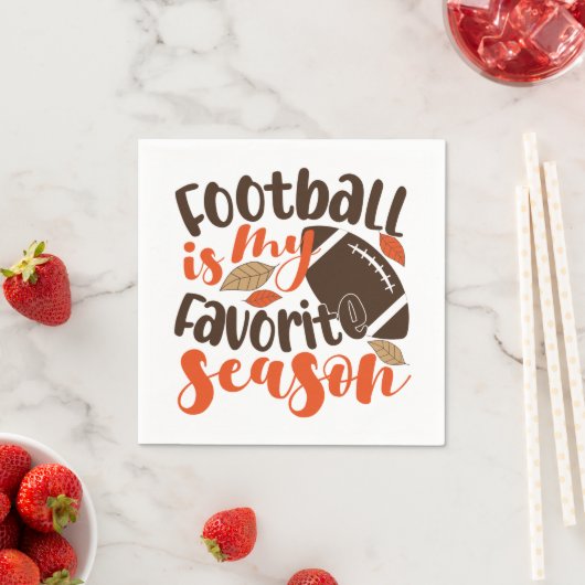 Fußball ist mein Lieblingslied Serviette (Beispiel)