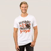 Fußball ist mein Lieblingslied Tri-Blend Shirt (Vorderseite voll)