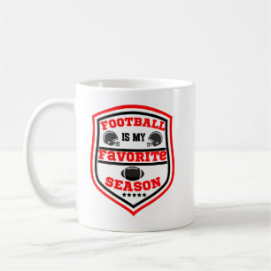 Fußball ist mein Lieblingsspiel in der Saison Rot Kaffeetasse