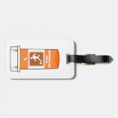 Fußball ist mein Medikament Gepäckanhänger (Rückseite horizontal)