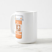 Fußball ist mein Medikament Kaffeetasse (Vorderseite Links)