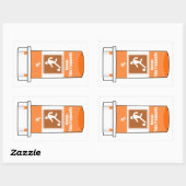 Fußball ist mein Medikament Rechteckiger Aufkleber (Blatt)