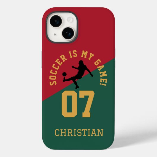 Fußball ist mein Spiel | Sportteam Jersey Inspirie Case-Mate iPhone Hülle (Rückseite)