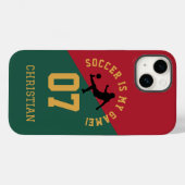 Fußball ist mein Spiel | Sportteam Jersey Inspirie Case-Mate iPhone Hülle (Rückseite (Horizontal))