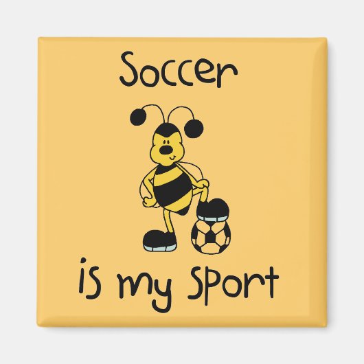 Fußball ist mein T - Shirt und meine Geschenke Magnet (Vorne)