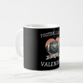 Fußball ist mein Valentine Kaffeetasse (Vorderseite Links)