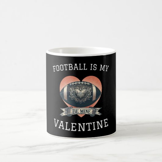 Fußball ist mein Valentine Kaffeetasse (Mittel)