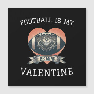Fußball ist mein Valentine Magnetkarte