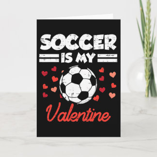 Fußball ist mein Valentinstag Lustiger Fußll Männe Karte