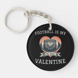 Fußball ist mein Valentinstag Schlüsselanhänger