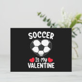 Fußball ist mein Valentinstag Sport Einladung (Stehend Vorderseite)