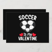 Fußball ist mein Valentinstag Sport Einladung (Vorne/Hinten)