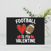 Fußball ist mein Valentinstag Sport Einladung (Stehend Vorderseite)