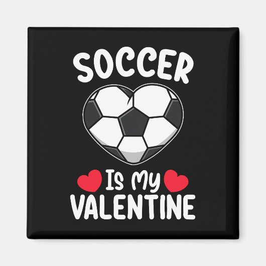 Fußball ist mein Valentinstag Sport Magnet (Vorne)