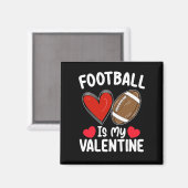 Fußball ist mein Valentinstag Sport Magnet (Vorderseite/Rückseite)