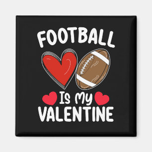 Fußball ist mein Valentinstag Sport Magnet