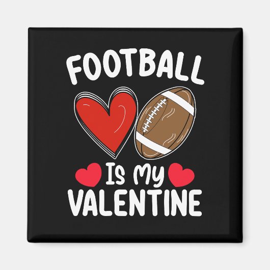 Fußball ist mein Valentinstag Sport Magnet (Vorne)
