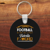 Fußball ist mein zweiter Favorit für Wort und Lieb Schlüsselanhänger (Vorderseite)