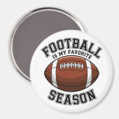 Fußball ist meine Lieblingssaison Magnet (Vorderseite/Rückseite)