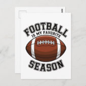 Fußball ist meine Lieblingssaison Postkarte (Vorne/Hinten)