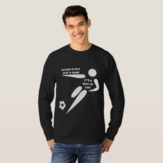 Fußball ist nicht nur ein Spiel, sondern eine Lebe T-Shirt (Vorne ganz)