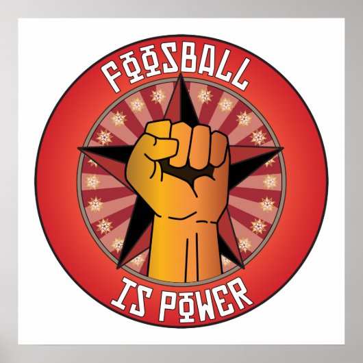 Fußball ist Power Poster (Vorne)
