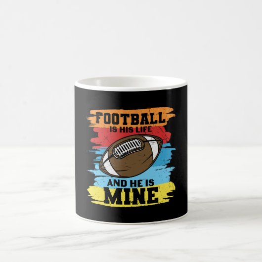 FUSSBALL IST SEIN LEBEN, UND ER IST MEIN GLAUF KAFFEETASSE (Mittel)