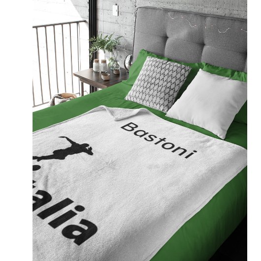 Fußball Italien, anpassbar Fleecedecke