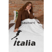 Fußball Italien, anpassbar Fleecedecke