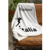 Fußball Italien, anpassbar Fleecedecke