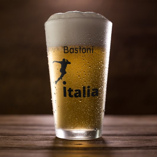 Fußball Italien, anpassbar Glas